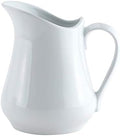 HIC Kitchen Creamer Pitcher With Handle, Fine Porcelain, 32-Ounce