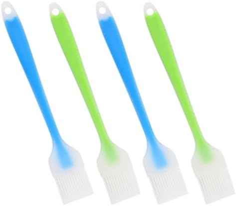 ibasenice 4pcs Silicone Basting Brushes for Cooking and Barbecue, Heat