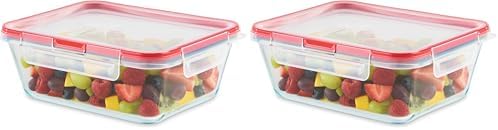 Pyrex Freshlock Glass Food Storage Container, 8 Cup, 2 Pack