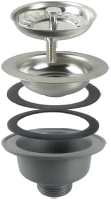 4-1/2‘’ Bowl Type Stainless Steel Sink Strainer Drain Kit for Kitchen