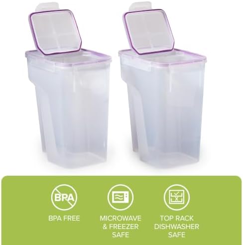 Snapware Airtight 2-Pack (22.8 Cup) Cereal Dispenser Storage