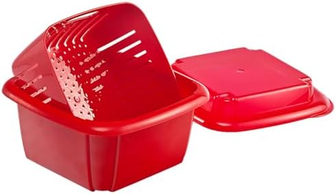Hutzler Berry Keeper Box, 1 Quart, Red