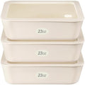 Urban Green 3 Pack 23oz Ceramic Coated Glass Containers