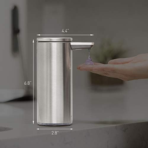 simplehuman 9 oz Touch-Free Rechargeable Sensor Soap Dispenser