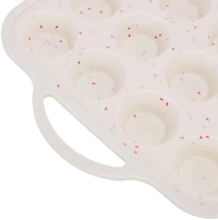 GOWENIC Food Grade Silicone Mini Muffin Pan Flexible Cupcake Tray for