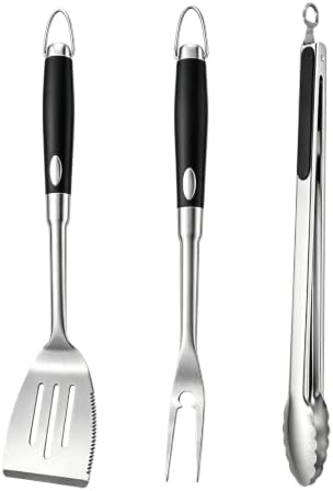 Heavy Duty Grilling Accessories Grill Tool Set, 3-Piece, SUS304