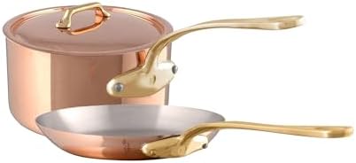 Mauviel M'200 B 2mm Polished Copper & Stainless Steel DeLuxe 3-Piece