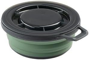 GSI Outdoors Escape Collapsible Bowl with Lid, 22 fl oz, Sage Green