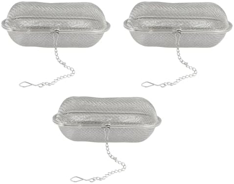 3 Pack Mesh Floating Oval Filters, Stainless Steel Strainers