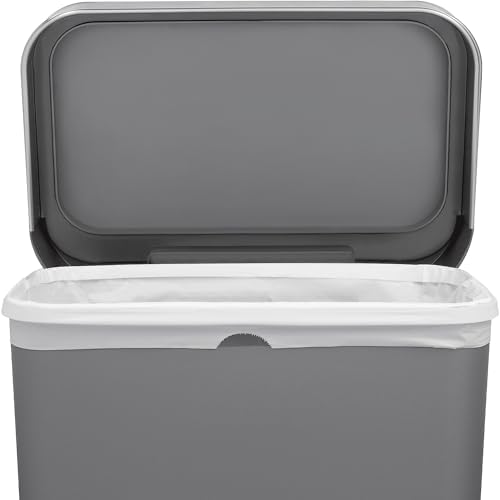 simplehuman Rectangular Step Trash Can, 45 Liter, Grey