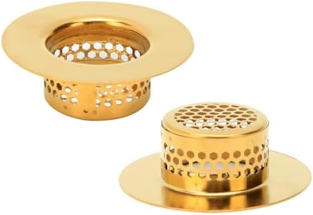 Snailhouse Bathroom Sink Strainers, 2 Pack 1.96 Inches Stainless Steel