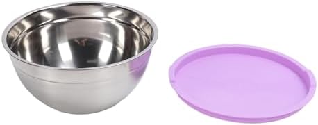 Eujgoov Mixing Bowl Set, 5 Nesting Stainless Steel Bowls with Lids