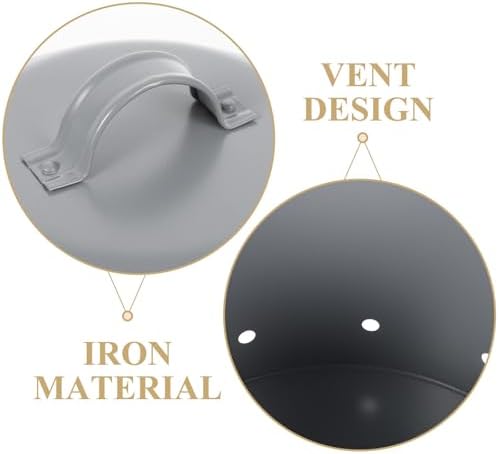 3pcs Iron Potato Storage Buckets with Vent Design and Handle