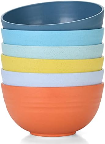 Homestockplus Unbreakable Cereal Bowls 25 OZ Microwave and Dishwasher