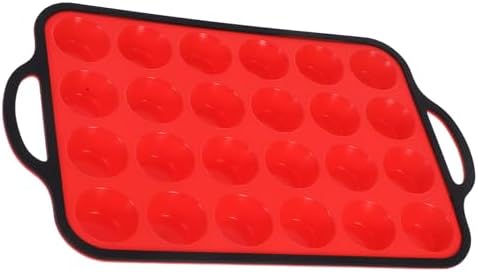 Silicone Mini Muffin Mold with Reinforced Metal Frame 24 Cup Baking