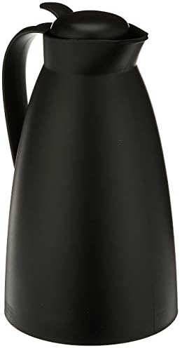 Alfi Glass Vacuum Frosted Plastic Carafe, 1 L, Black (AG2800BK2)