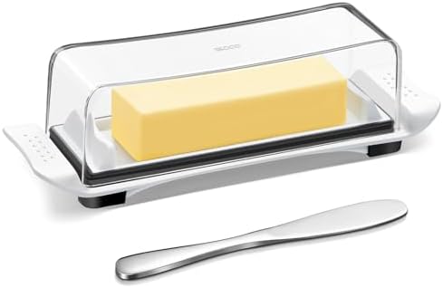 Butter Disher with Lid, IKOCO Butter Keeper Container for Refrigerator