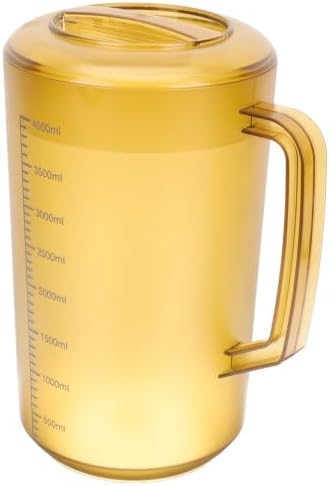 Acrylic Beverage Pitcher 3500ml with Lid and Scale Design