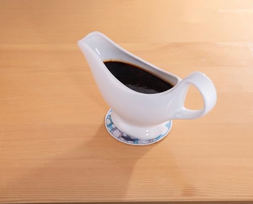 Gravy Boat, 9.4 oz Sauce Boat, 280 ml Gravy Bowl, Ceramic Serving