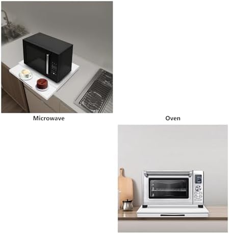 Microwave Stand with Pull-Out Shelf, 18.5x14.17x1.57 in