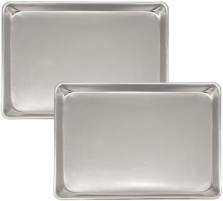 TrueCraftware- Half Size Aluminum Sheet Pan 18" x 13" Baking Sheets