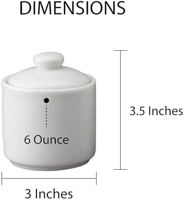 HIC Kitchen Contemporary Creamer And Sugar Bowl With Lid Set, Fine