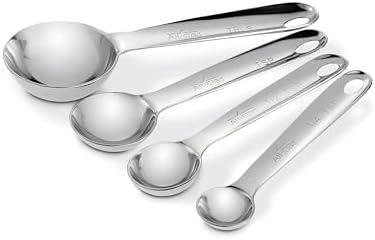 All-Clad Stainless Steel 4-Piece Measuring Spoon Set, Kitchen Tools