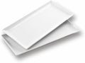 WishDeco Large Serving Platter Set of 2, Long Ceramic Serving Tray