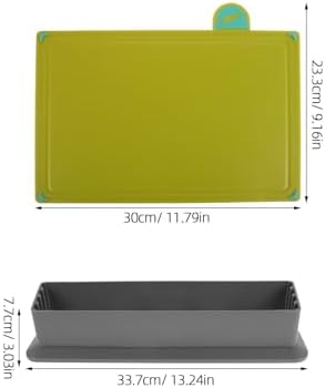 Color Coded Plastic Chopping Board Set for Seafood and Vegetables