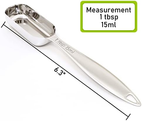 2PCS 1tbsp(15ml) Measuring Spoon, Stainless Steel Measure Teaspoon
