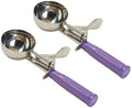 Soro Essentials- 2 oz Stainless Steel Disher #20 with Purple Plastic