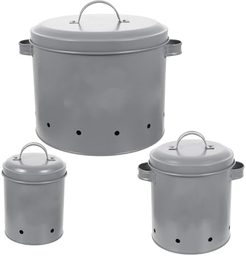 3pcs Potato and Onion Storage Bins Made of Sturdy Iron, Easy to Use