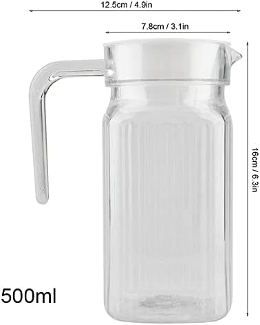 Acrylic Juice Pitcher, Shatterproof Drink Dispenser, Premium Material