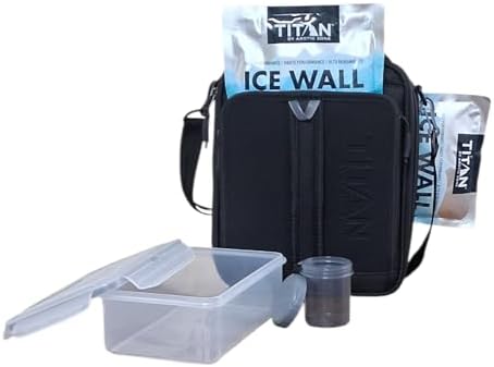 Titan by Arctic Zone Expandable Insulated Lunch Box, Black