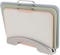 Stand, PP Plastic Cutting Boards Set with Holder