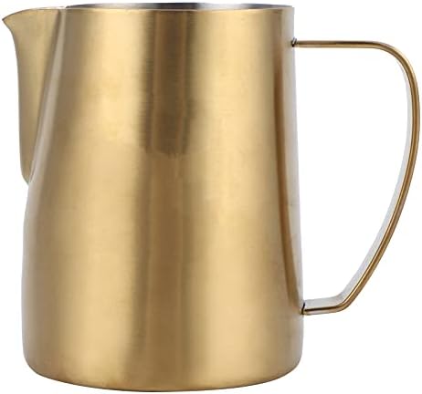 Milk Frothing Pitcher 20 oz, 304 Stainless Steel Latte Art Pitcher