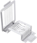 Xmas Stainless Steel Egg Slicer with 8 Wires, Comfortable Handle