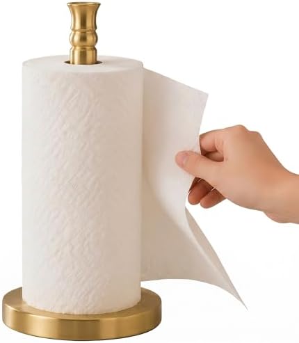 Stainless Steel Paper Towel Holder, Gold Brushed Finish