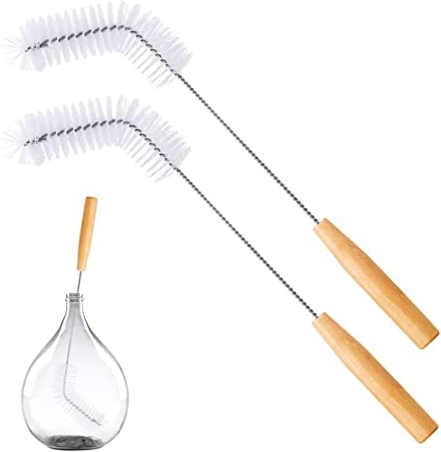 2 Pcs Nylon Carboy Cleaning Brush 13 Inch Long Gallon Jug Brush