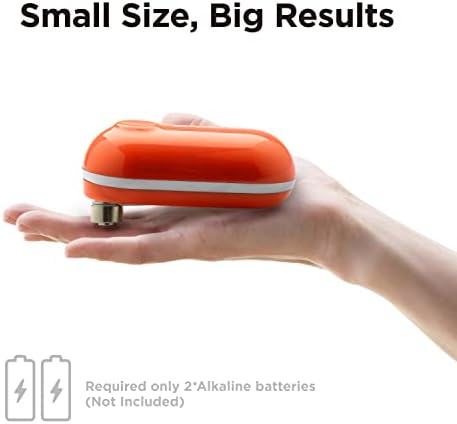 Kitchen Mama Mini Electric Can Opener Smooth Edge, Orange