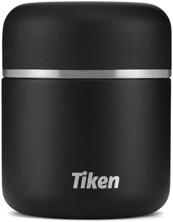 Tiken Stainless Steel Vacuum Insulated Food Jar - 16oz Leakproof