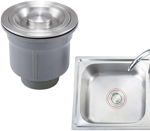 2PCS Multipurpose Kitchen Sink Strainer Set with Deepen Basket