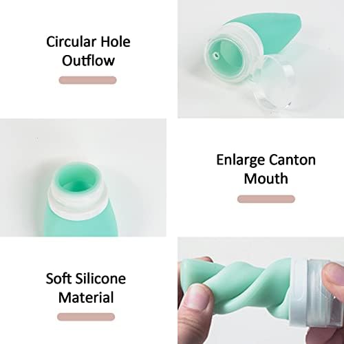 4Pcs Squeeze Salad Dressing Bottles, Leakproof Mini Sauce Condiment