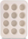 NutriChef 12 Cup Muffin Pan, Non-Stick Ceramic Cupcakes Pan, Perfect