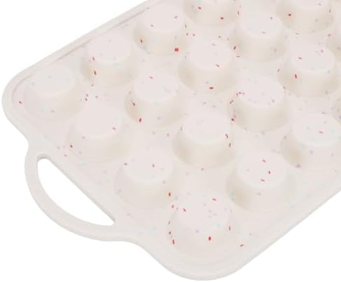 Silicone Mini Muffin Pan Nonstick 24 Cups, Baking Cupcake Tray with