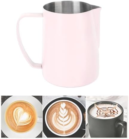 Milk Frother Cup, Milk Frothing Pitcher 480ML Stainless Steel Milk