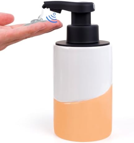 BosilunLife Automatic Soap Dispenser Ceramic Hand Free Soap Dispenser