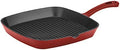 Cuisinart CI30-23CR Chef's Classic Enameled Cast Iron 9-1/4-Inch Square Grill Pan, Cardinal Red