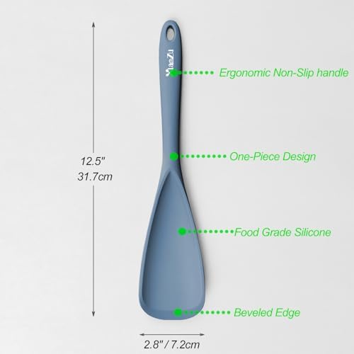Silicone Cooking Spoon Spatula For Non-stick Cookware,12.6" Starry