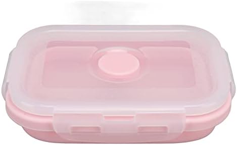 Pongnas 500ml Silicone Food Storage Containers for Camping Microwave
